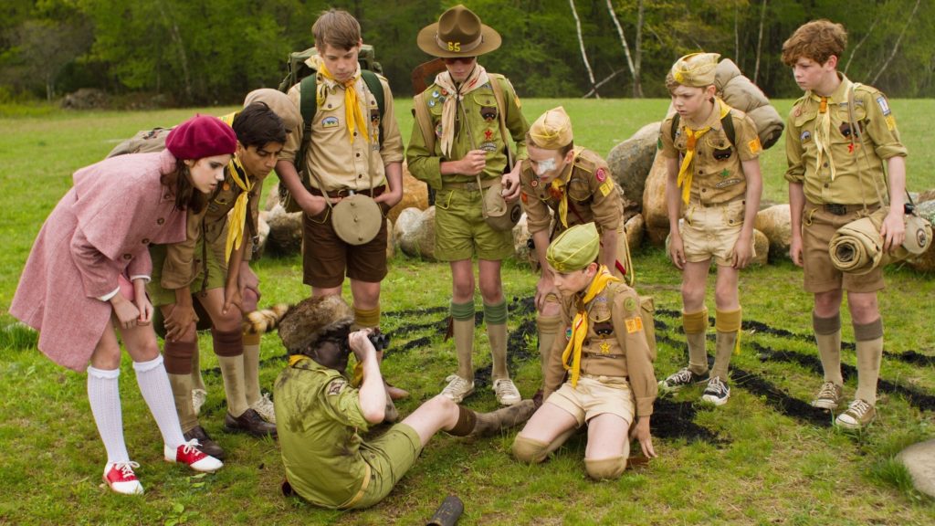 Moonrise Kingdom uses a more monochromatic color grading scheme