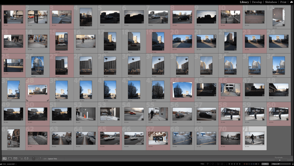 How to sort and edit street photography images